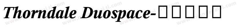 Thorndale Duospace字体转换